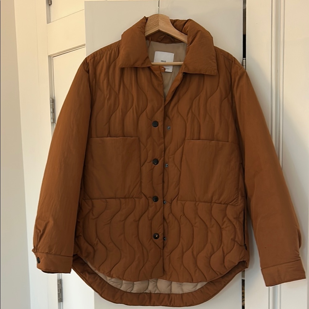 MNG Brown Quilted Jacket